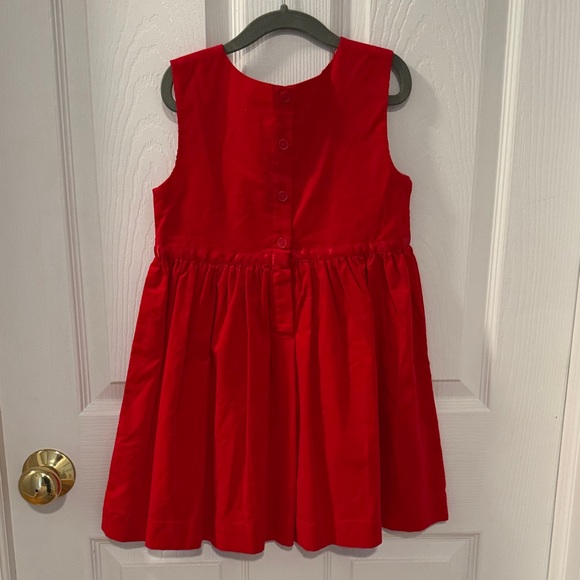 Rachel Riley Radiant Red corduroy Kids Dress - Picture 4 of 4